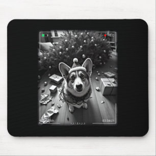 Weihnachts-Corgi auf Kamera erwischt Mousepad