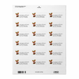 Weihnachts-Corgi-Rücksendeadressen-Aufkleber Adressaufkleber