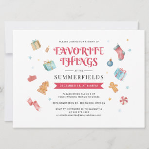 Weihnachts-Corporate-Geschenkbörse Party Einladung