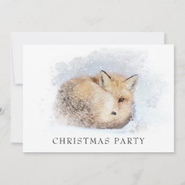 *~* Weihnachts Corporate Personal Fox Ap18 Snowy Einladung