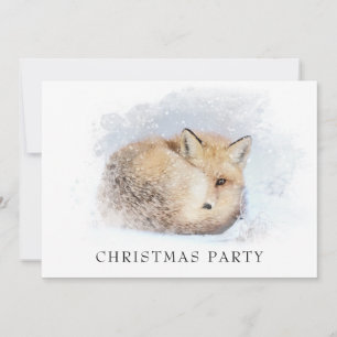 *~* Weihnachts Corporate Personal Fox Ap18 Snowy Einladung