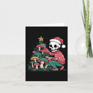 Weihnachts-Cottage-Kern Skelett Schöne Landschaft Karte