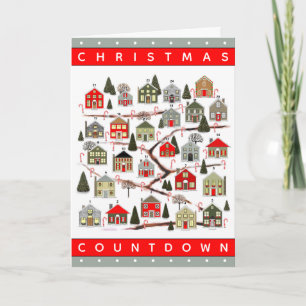 Weihnachts-Countdown-Erntedank-Karten Feiertagskarte