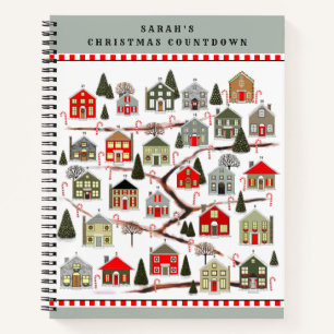 Weihnachts Countdown Holiday Planner Notebook Notizbuch