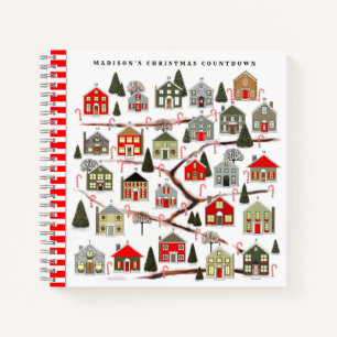 Weihnachts Countdown Holiday Planner Notebook Notizbuch