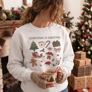 Weihnachts-Countdown Weihnachtsfeiertags-Design Sweatshirt