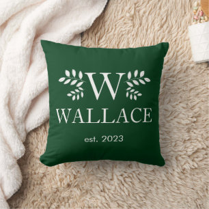 Weihnachts-Coupé-Monogramm-Foto Kissen
