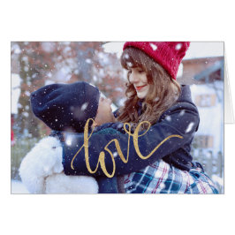 Weihnachts-Couple-Foto Weihnachtskarte