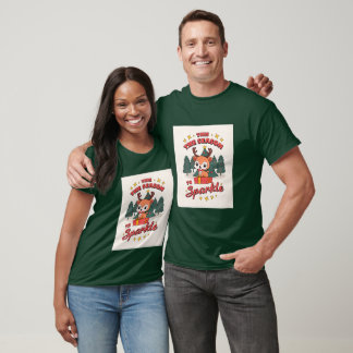 Weihnachts-Couple-T - Shirt