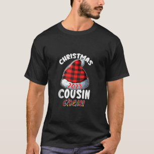 Weihnachts-Cousin Crew 2023 Weihnachtsmannmütze Bu T-Shirt