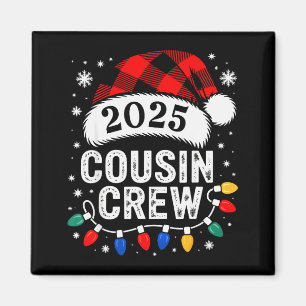 Weihnachts-Cousin-Crew 2025 passende Weihnachts-Fa Magnet