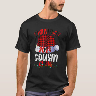 Weihnachts Cousin Crew Funny Red Kariert Matching  T-Shirt