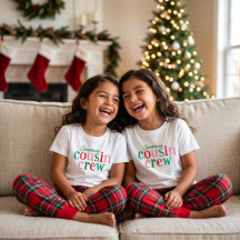 Weihnachts-Cousin-Crew-Matching-Familie