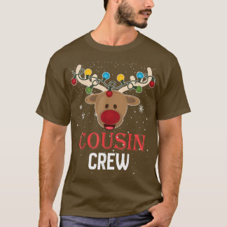 Weihnachts-Cousin Crew Niedlich Rentier Matching P T-Shirt