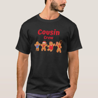 Weihnachts-Cousin-Crew Passend Lebkuchen T-Shirt