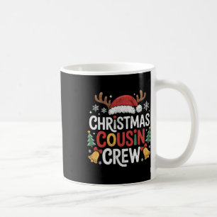 Weihnachts-Cousin-Crew-Pyjamas Kinder Mädchen Klei Kaffeetasse