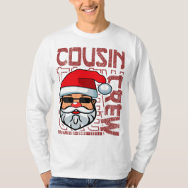 Weihnachts-Cousin Crew Weihnachtsmann Typografie R T-Shirt