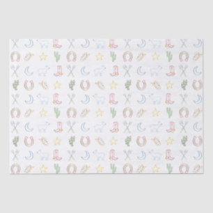 Weihnachts Cowboy Western Land Weihnachten Seidenpapier