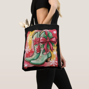 Weihnachts-Cowgirl-Stiefel Preppy Western Coquette