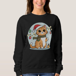 Weihnachts-Cozy-Santa-Kitty-T-Shirt Sweatshirt