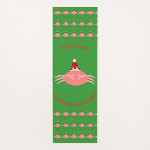 Weihnachts-Crab Custom Yoga Mat Yogamatte