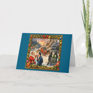 Weihnachts Crash Grußkarte Karte