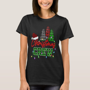 Weihnachts-Crew Drei Bäume Buffalo Kariert Matchin T-Shirt
