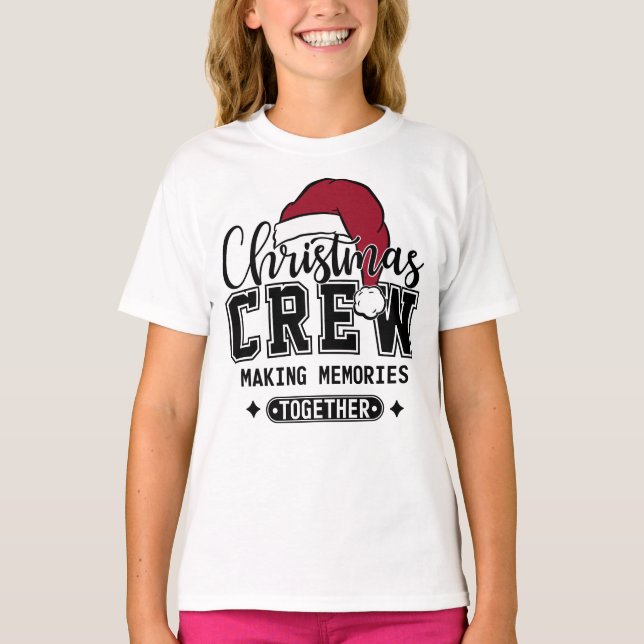 Weihnachts-Crew Erinnerungen gemeinsam T - Shirt m (Vorderseite)
