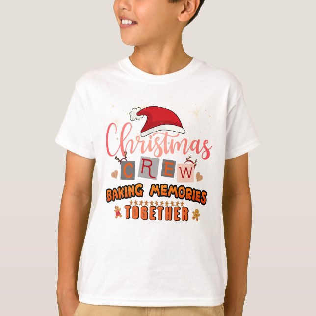 Weihnachts-Crew Erinnerungen zusammenbacken T-Shirt (Vorderseite)