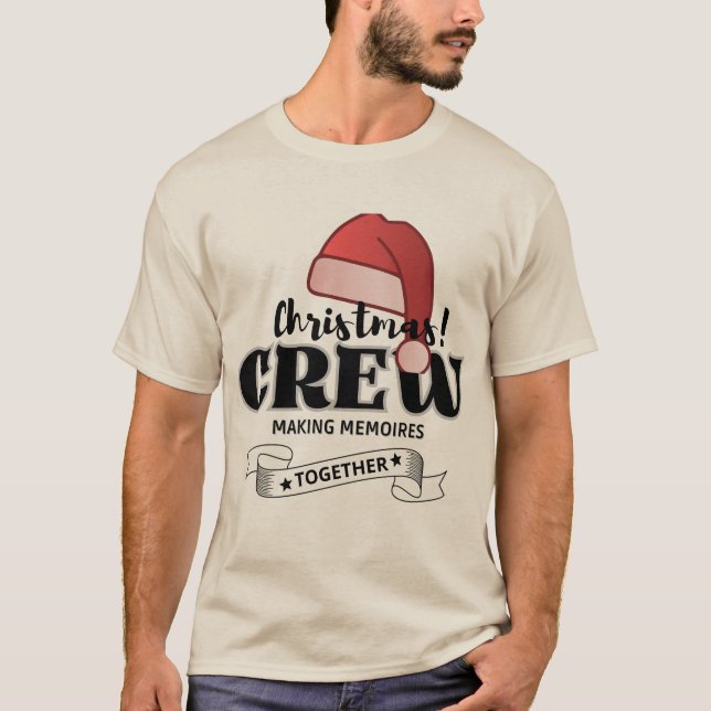 Weihnachts-Crew Erinnerungen zusammenbauen T-Shirt (Vorderseite)