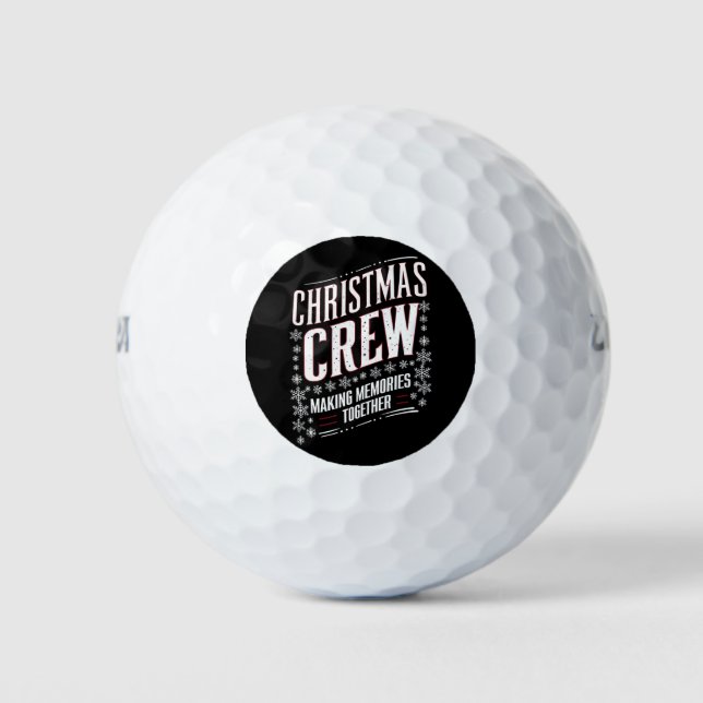 Weihnachts-Crew-Familie Matching Xmas Squad Golfball (Vorderseite)