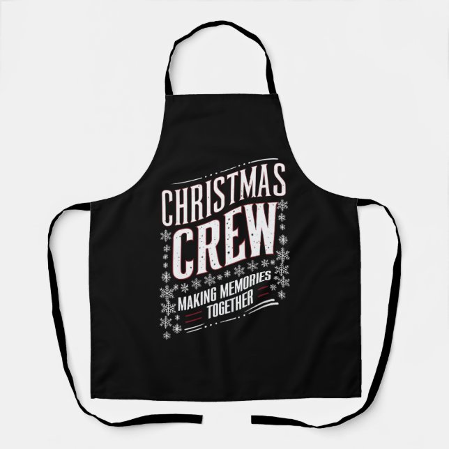 Weihnachts-Crew-Familie Matching Xmas Squad Schürze (Vorderseite)