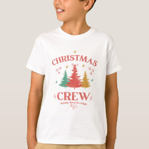 Weihnachts-Crew-Familienfest Retro T-Shirt