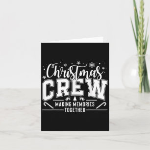 Weihnachts-Crew Funny Family Pajama Erinnerungen m Karte