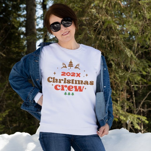Weihnachts-Crew für jedes Jahr Sweatshirt (Custom Year Holiday Christmas Crew Women’s Sweatshirt)