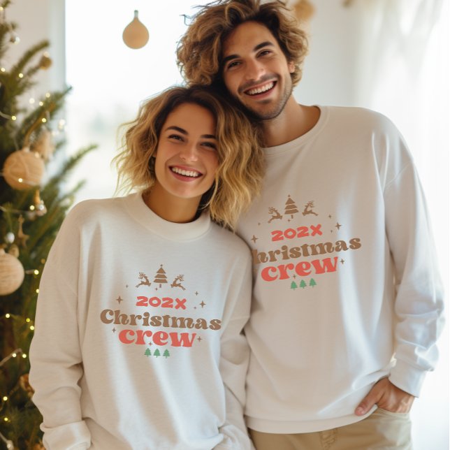 Weihnachts-Crew für Männer Sweatshirt (Custom Year Matching Holiday Christmas Crew men's Sweatshirt)