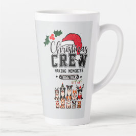 Weihnachts-Crew Hund Latte Tasse