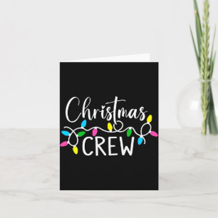 Weihnachts-Crew Lustiges Familien-Weihnachts-T-Shi Karte