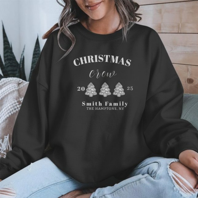 Weihnachts-Crew Maßgeschneiderte Familie Personali Sweatshirt (Christmas Crew Custom Family Personalized Gingerbr Sweatshirt)
