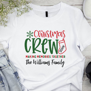 Weihnachts-Crew Maßgeschneiderte Weihnachtsfamilie T-Shirt