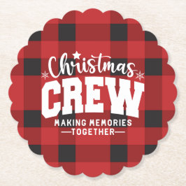 Weihnachts-Crew skallotiert Untersetzer