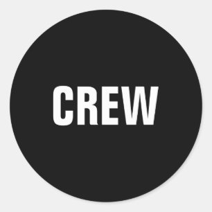 Weihnachts-Crew-Team-Mitarbeiterin Rot Weiß Runder Aufkleber