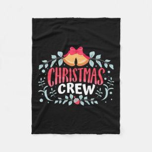 Weihnachts-Crew Weihnachts-Lichter Familie passend Fleecedecke
