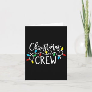 Weihnachts-Crew Weihnachts-Lichter Familie passend Karte