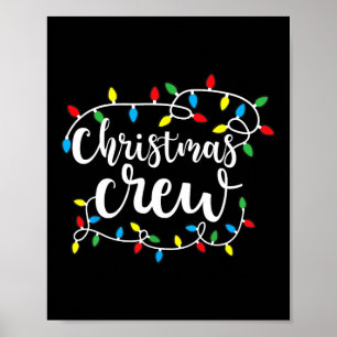 Weihnachts-Crew Weihnachts-Lichter Familie passend Poster