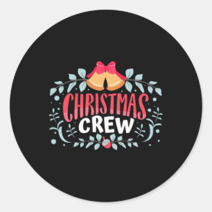 Weihnachts-Crew Weihnachts-Lichter Familie passend Runder Aufkleber