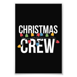 Weihnachts-Crew Weihnachtsfeiertag Fotodruck