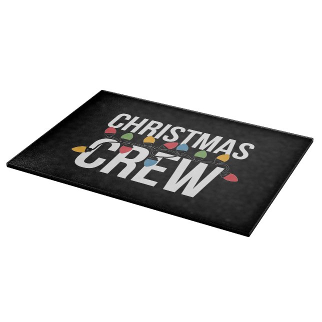 Weihnachts-Crew Weihnachtsfeiertag Schneidebrett (Ecke)