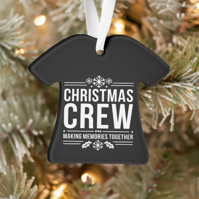 Weihnachts-Crew Wiedersehen Graphic Xmas Holiday Ornament (Baum)
