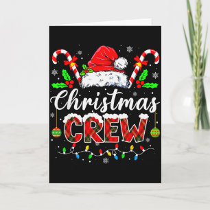 Weihnachts-Crew Xmas-Lichter Familie passende Pyja Karte